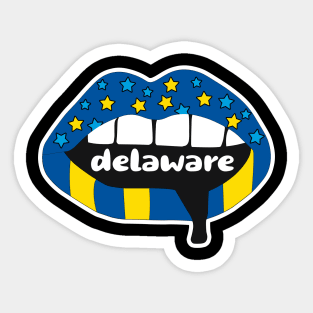 Delaware Lips Sticker